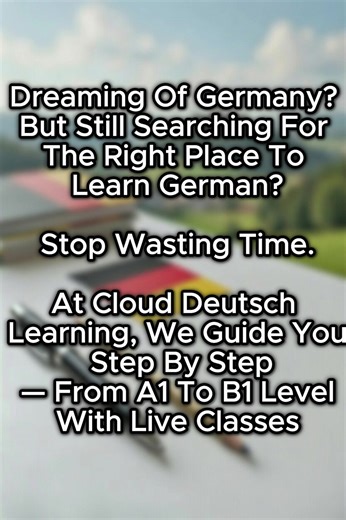 Still confused where to learn german? Cloud deutsch learning is open to help you to learn german from A1-B1 #German #germany🇩🇪 #language