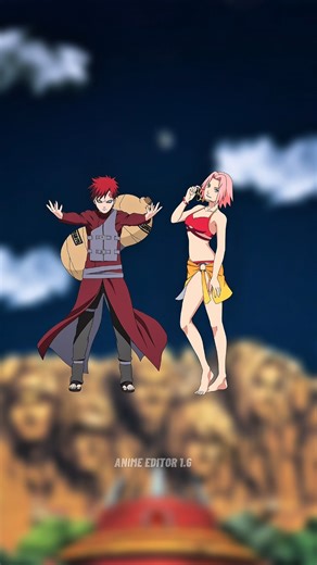 gaara vs sakura // who is strong? #anime #shorts