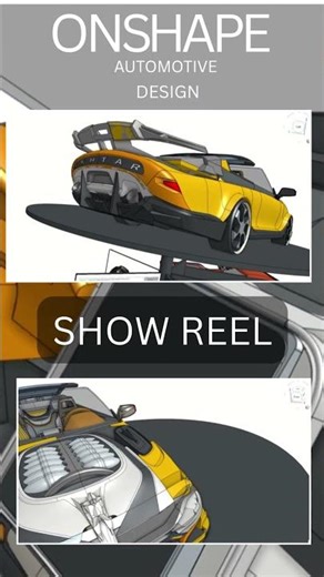 Onshape and automotive surfacing #engineering #automobile #cad