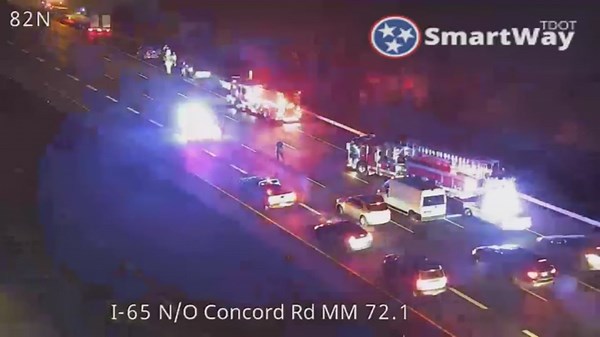 I-65 reopens in Brentwood after multi-vehicle crash