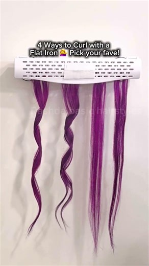 Different types curls #hairstyle #foryou #flatiron #short