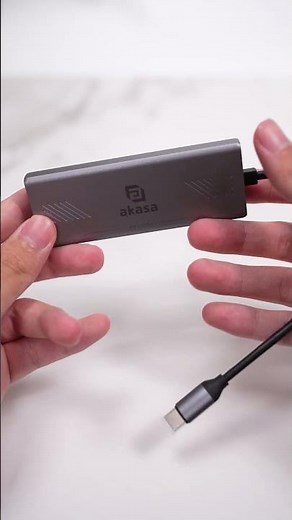 Expand Your Connectivity with our 10Gbps USB Type-C 4 Port Hub #akasa #traveltech #usbc