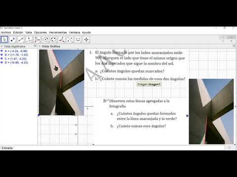3rd Sec - Activity 2 - 4th Sec GeoGebra: Adjacent and supplementary angles in images