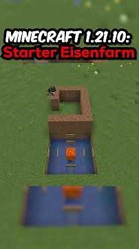 ⚙️ PERFEKTE STARTER EISENFARM BAUEN (TUTORIAL) #minecraft #minecraftshorts #minecrafttutorial