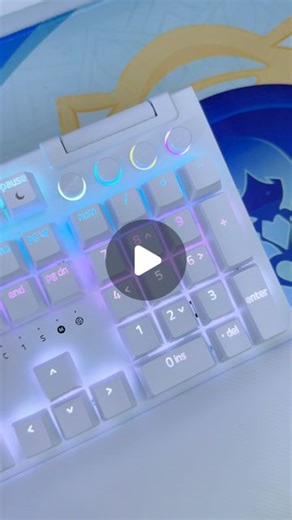 KittyKat 🌸💻⌨️ on Instagram: "Unboxing the new gaming keyboard from @razer 🤍✨ This is Razer BlackWidow V4 PRO - a fullsize gaming mechanical keyboard. It features a maximum polling rate of 8000Hz and beautiful Razer Chroma™ RGB lights. There are 2 colors (black or white) and 3 switch options (Green, Orange, Yellow) to choose from. I got Green switches in white color. It's been a long time since I used clicky switches. The click clack feel and sound are so fun 😋 Here are some of the features t