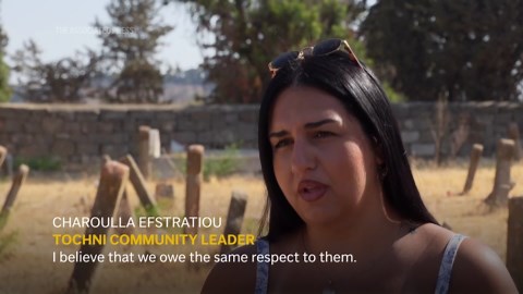 Rival leaders in Cyprus agree to refurbish cemeteries to help foster reconciliation