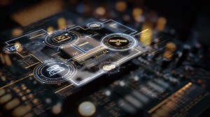 Animation about artificial intelligence in the digital space.