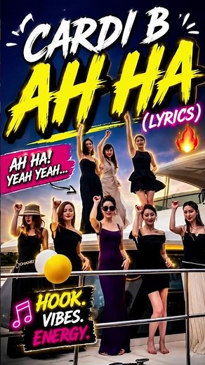 Sing Along: Cardi B - AH HA (Lyrics) 🎧 #Music #CardiB #LyricsVideo
