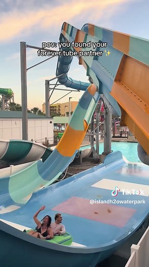 tag your forever tube partner and make sure to visit the Island this season! ✨🏝️ #islandh2owaterpark #waterpark #orlando #kissimmee #watertok