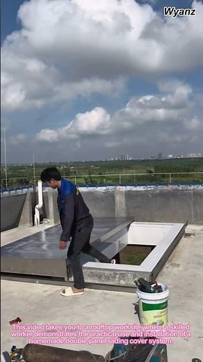 How to Install a Rooftop Sliding Cover: DIY Double Panel Pulley System Guide