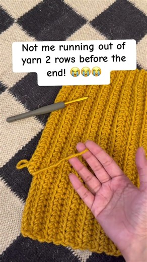 Running out of yarn plight! 🥴🥴🥴 #crochet #yarnlife