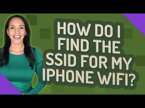 How do I find the SSID for my iPhone WiFi?