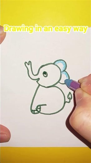 drawing in an easy way #asmr #drawing