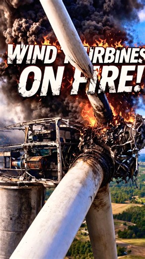 Wind Turbine Fires You've Never Seen Before! 🔥 #shorts #disaster