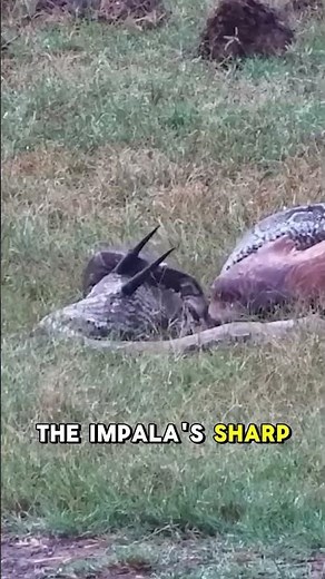 Greedy Python Got Stabbed by Its Own Meal#shorts #fyp #animals #wildlife