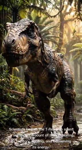 T-Rex Morning in the Ancient Forest 🌿 | The Quiet Life of a Giant Predator #dinosaur #jurassicworld