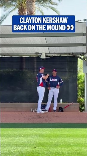 Clayton Kershaw is getting ready to go for Team USA! 🇺🇸 #WorldBaseballClassic