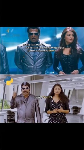 Java ☕ or Python 🐍| #coding #movie #python #java #shortsfeed #shorts #trending #engineering #viral