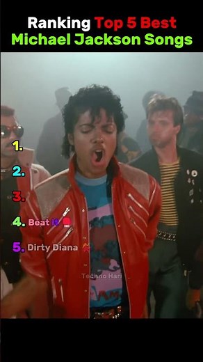 Ranking Top 5 Best Michael Jackson Songs #michaeljackson #111