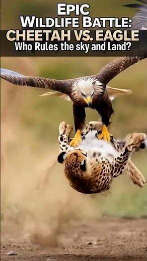 "Epic Showdown: Cheetah vs. Eagle in the Wild!"