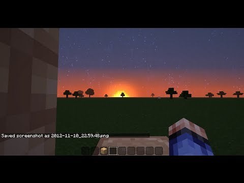 Minecraft: How to set the time to get an AWESOME SUNSET