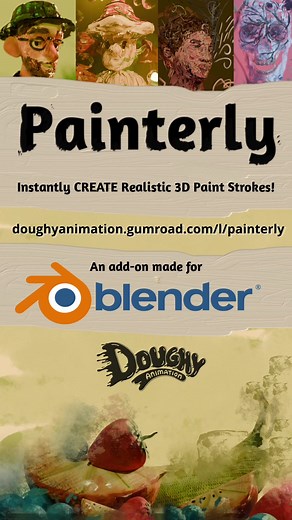 Ayyyye everyone!! You can now purchase the tool I use to make all of my content! Thanks for the support! LINK IN BIO! https://doughyanimation.gumroad.com/l/painterly #blender #blender3d #animation #art #artist #render #digitalart #procreate #artistsoftiktok #animatedtiktok #3Dmodeling