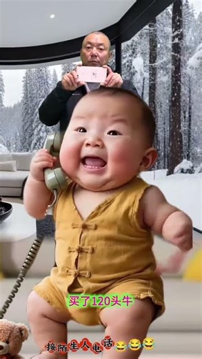 Prevent scam calls Cute baby version Funny video clips Wonderful moments