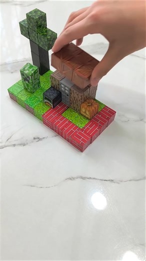 Cozy House for a Creeper 💚 | Even He Deserves Comfort | Minecraft Magnetic Blocks