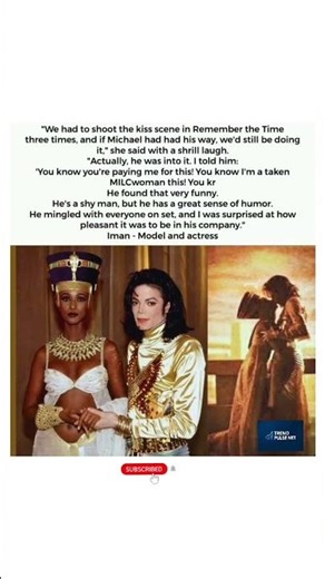 Iman REVEALS Michael Jackson Wanted to Reshoot "Remember the Time"#shortsfeed