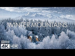 MAJESTIC WINTER MOUNTAINS 4K ❄️ The Most Beautiful Snowfall - Cinematic Nature Film