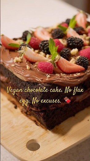 You Won’t Believe This Chocolate Cake is Vegan, Egg free & Gluten Free 😱🍫