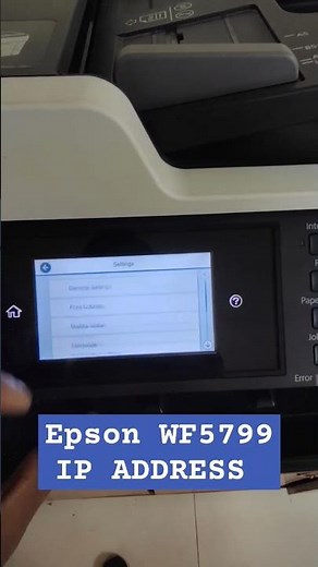 How to Install Your Epson WF5799 Printer via IP Address