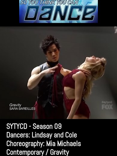 Lindsay and Cole Perform Gravity on So You Think You Can Dance