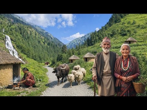Beautiful Mountain Village of Nepal | Peaceful and Relaxing Life in the Himalaya🇳🇵