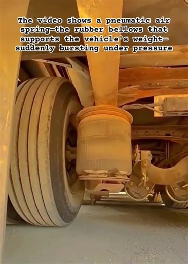 Semi-Truck Air Bag Explosion | Suspension System Failure #TruckRepair #SuspensionFailure