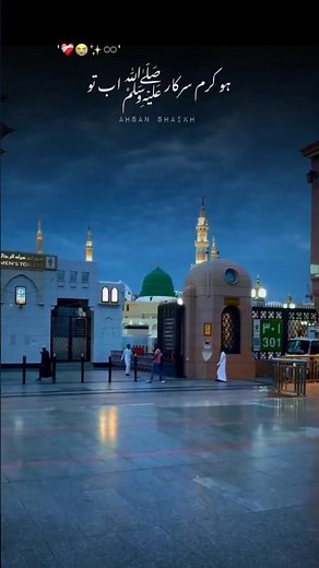 :Ho Karam Sarkar ﷺ | Beautiful Naat Sharif | Heart Touching Islamic Video #shorts
