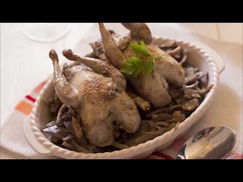 Recette : Perdrix sauce champignons et vin blanc
