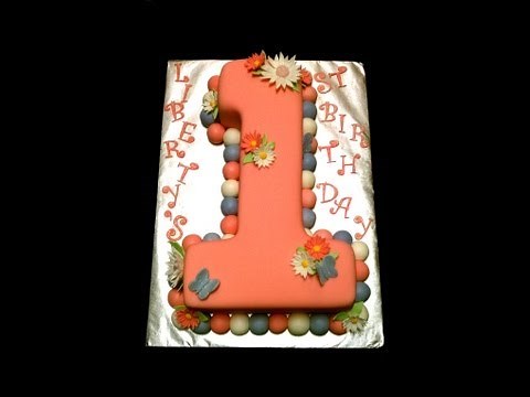 How I Made a Number 1 First Birthday Cake!