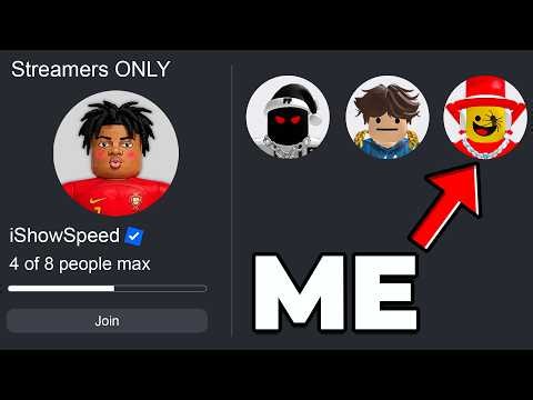 Sneaking Into Roblox YOUTUBERS Servers.. (ft. IShowSpeed)