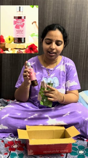 Trying Nat Habit Natural Beauty Products🌿 Face Mask & Hair Oil Worth Buying #trending #minivlog