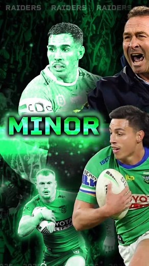 13 reactions | History has been made! First time since 1990, first team since Bulldogs 2012 to win the minor premiership that is not Roosters, Storm or Panthers! #NRL #RugbyLeague #CanberraRaiders | Galaxsi Footy | Facebook