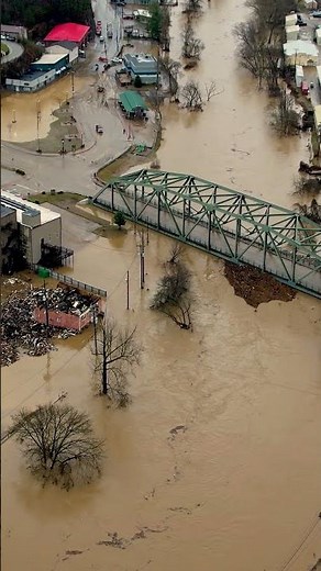 Hazard, Kentucky Flooding Drone Video