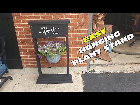 Make Your Own Flower Hanging Basket Stand!