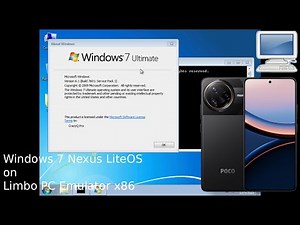 Windows 7 Nexus LiteOS on Limbo PC Emulator x86