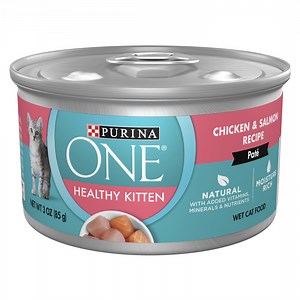 Purina One Healthy Kitten, Chicken Salmon, Wet Kitten Food, 3 oz Can