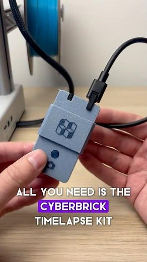 How to Make a Smooth 3D Print Timelapse with Your Phone #3dprint #timelapse #cyberbrick