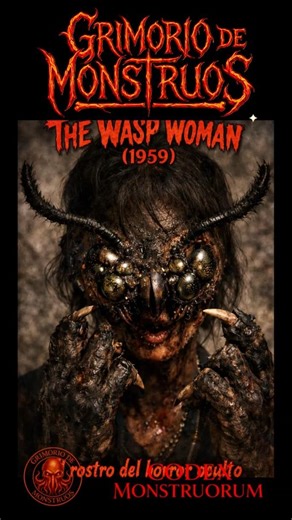 La Mujer Avispa, El Rostro del Horror Oculto #LaMujerAvispa #TheWaspWoman #HorrorClásico #CineDe1959