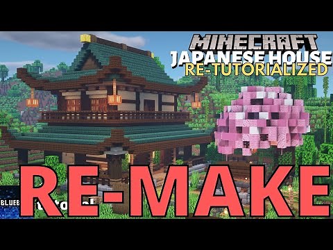 Minecraft Tutorial - How to Build a Japanese House #8 REMAKE