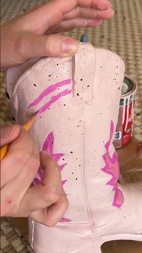 You’ll never believe what I found! A ceramic cowboy boot planter EASY DIY craft that’s kid friendly!