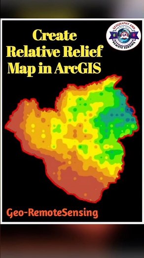 Join Table & Create Relative Relief Map in ArcGIS #shorts